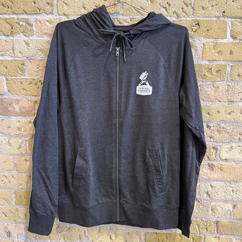 Grey Zip-Up Hoodie