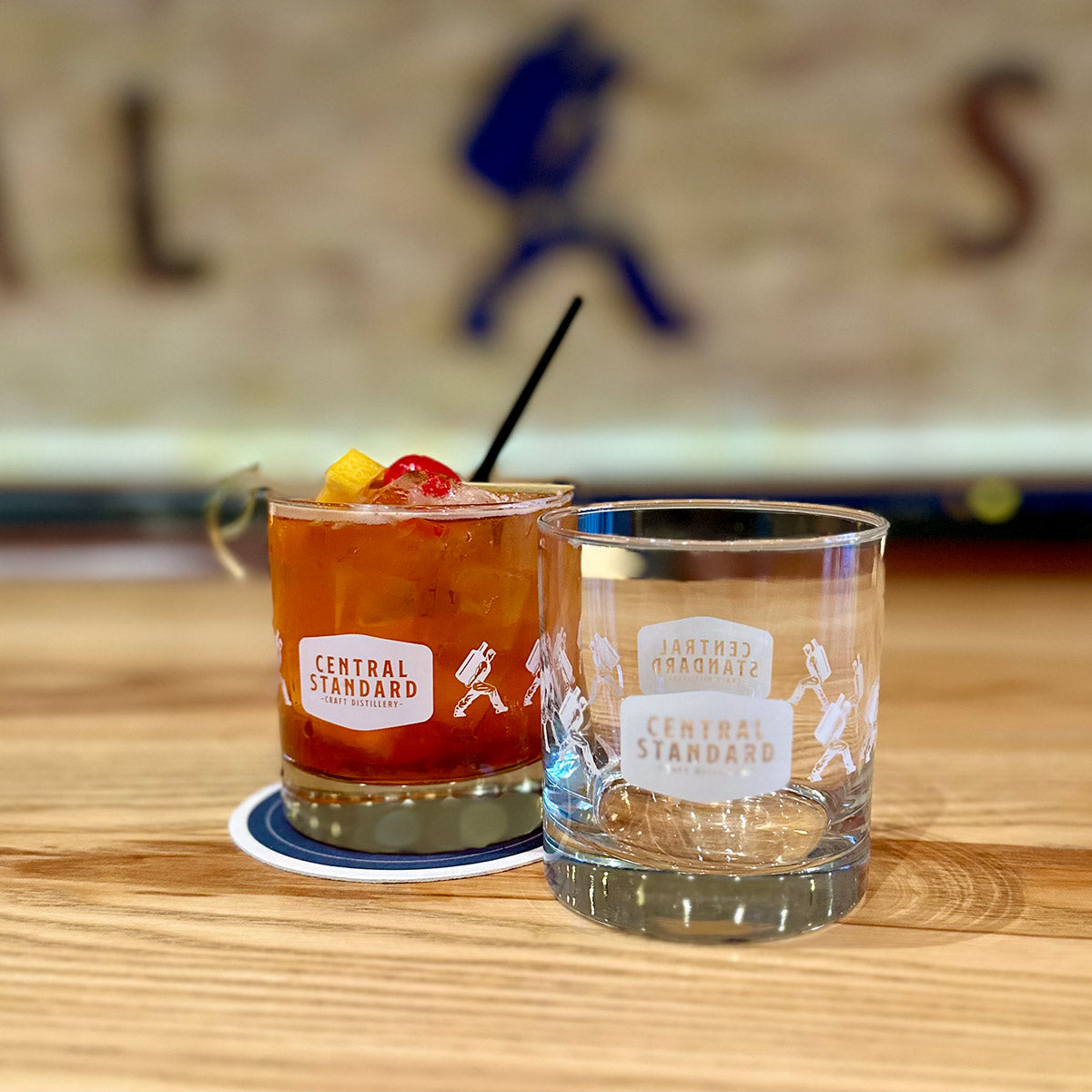 Central Standard Rocks Glass with Logo– Central Standard Distillery